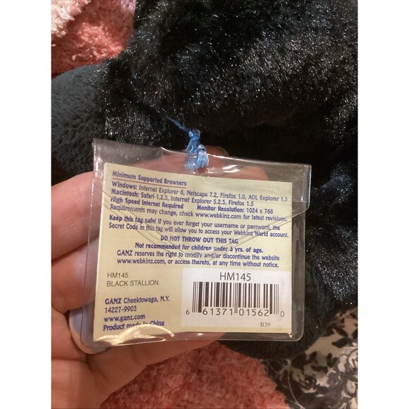 Webkinz Adopt A Pet By Gantz Black Stallion #HM145 Includes Sealed Code - Picture 5 of 13